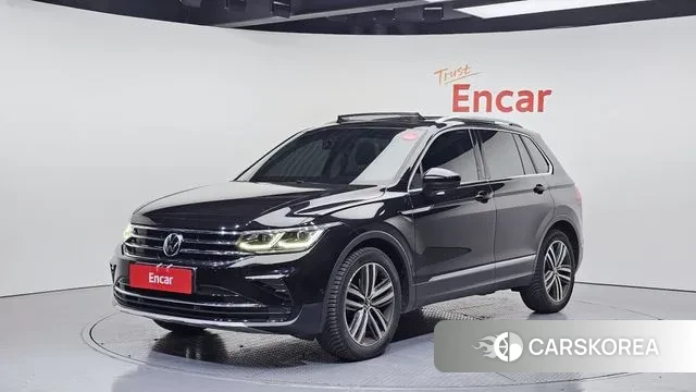 Volkswagen Tiguan second Generation 2022 Черный из Кореи