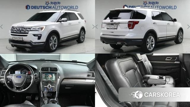 Ford Explorer 2018 Белый из Кореи