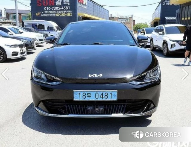 Kia EV6 2022 Черный из Кореи