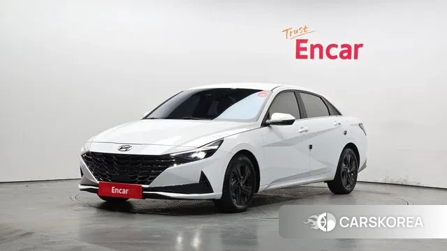 Hyundai Avante (CN7) 2021 Белый из Кореи