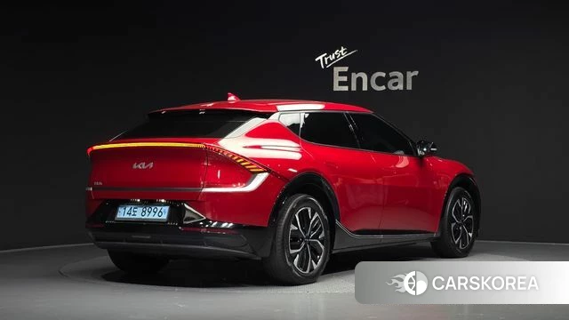 Kia EV6 2022 Красный из Кореи
