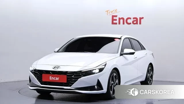 Hyundai Avante (CN7) 2023 Белый из Кореи
