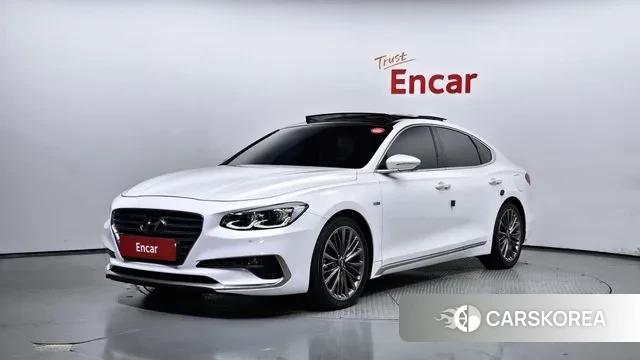 Hyundai Grandeur IG Hybrid 2019 Белый из Кореи