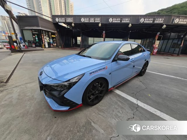 Hyundai Avante (CN7) 2021 Светло-серебряный цвет из Кореи