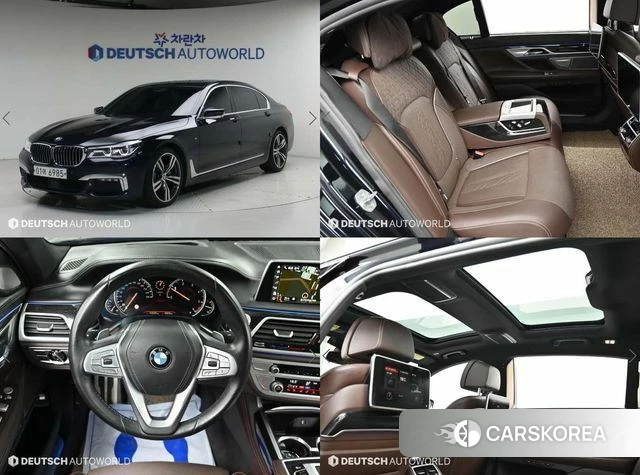 BMW 7 Series (G11) 2018 Черный из Кореи