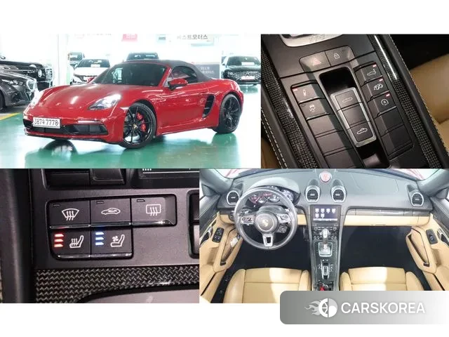 Porsche 718 Boxster 2019 Красный из Кореи