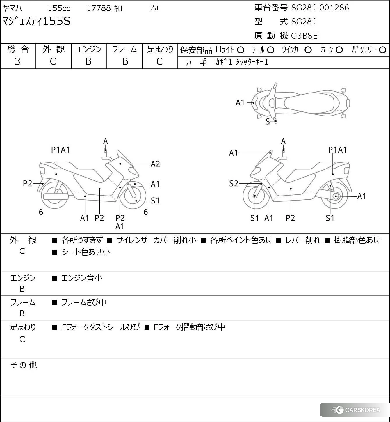 Yamaha MAJESTY 155S 2013 из Японии, фото 5