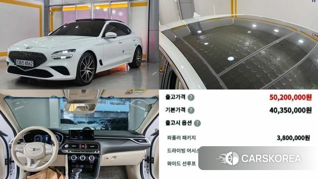 Genesis The New G70 2022 Белый из Кореи