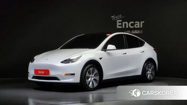 Tesla Model Y 2021 Белый из Кореи