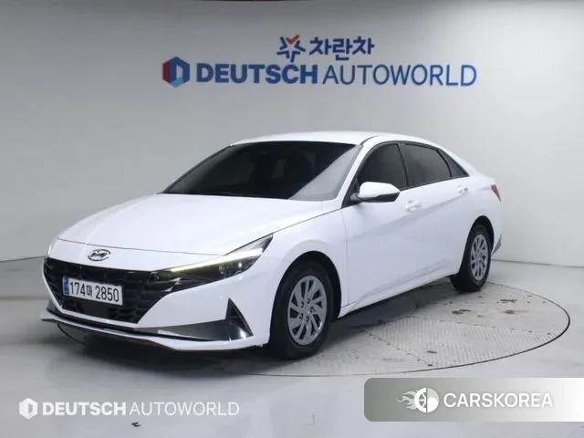 Hyundai Avante (CN7) 2021 Белый из Кореи