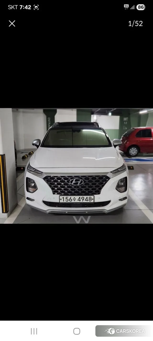 Hyundai Santa Fe TM 2019 Белый из Кореи