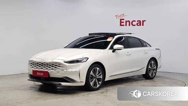 Kia K8 Hybrid 2023 Белый из Кореи