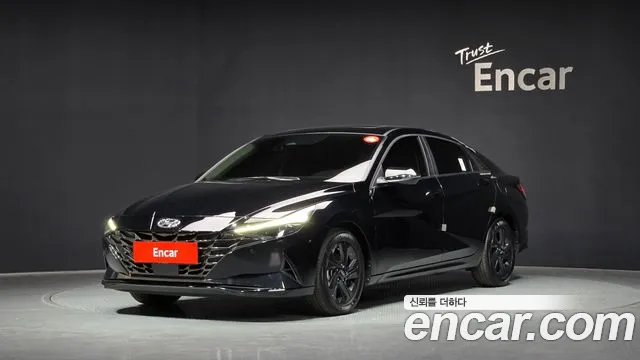 Hyundai Avante Hybrid (CN7) 2022 Черный из Кореи