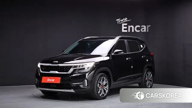 Kia Seltos 2021 Черный из Кореи