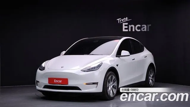 Tesla Model Y 2021 Белый из Кореи
