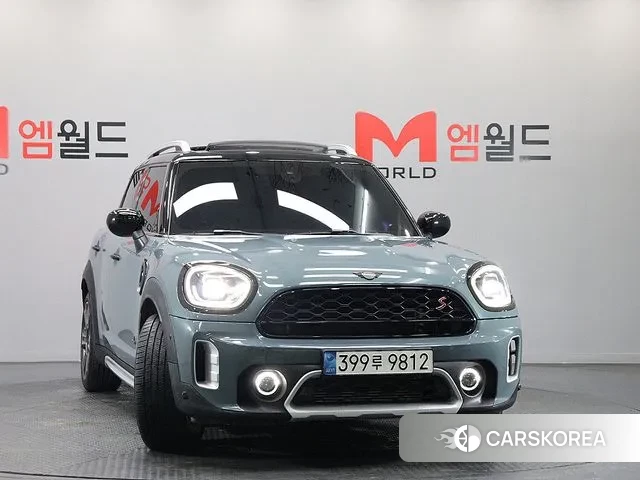 Mini Cooper S Countryman 2022 Небесно-голубой из Кореи