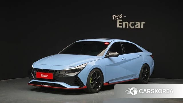 Hyundai Avante (CN7) 2021 Синий из Кореи