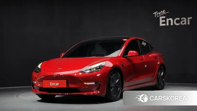 Tesla Model 3 2022 Красный из Кореи