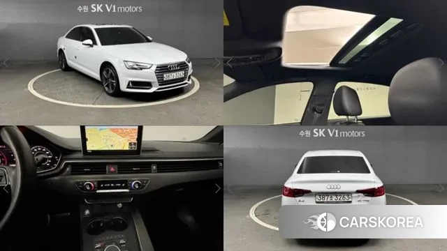 Audi A4 (B9) 2019 Белый из Кореи