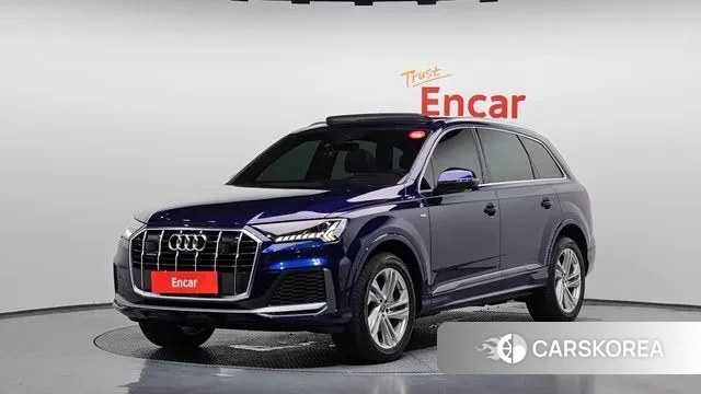 Audi Q7 (4M) 2020 Синий из Кореи