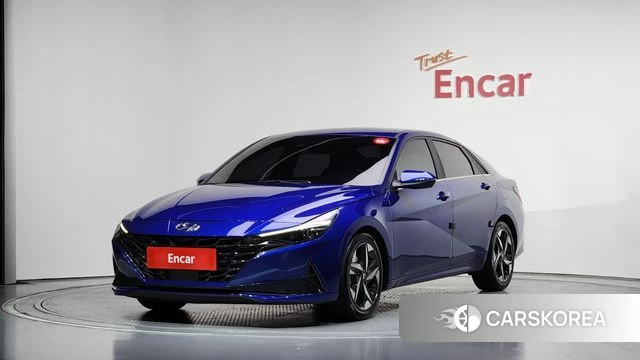 Hyundai Avante (CN7) 2020 Синий из Кореи