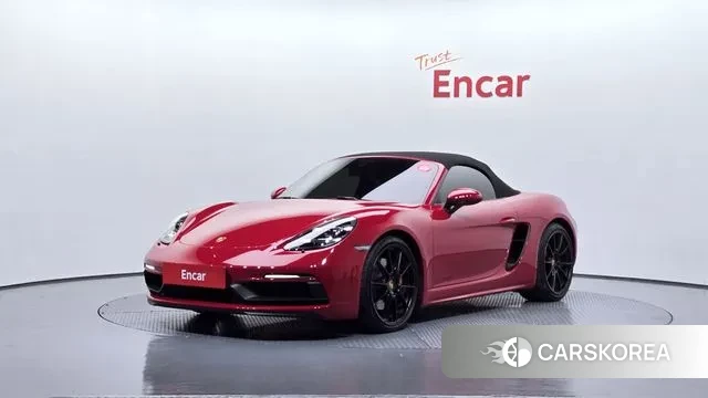 Porsche 718 Boxster 2023 Красный из Кореи