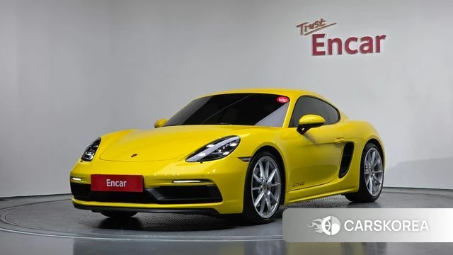 Porsche 718 Cayman 2021 Желтый из Кореи
