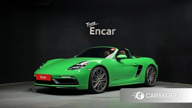 Porsche 718 Boxster 2023 Зеленый из Кореи