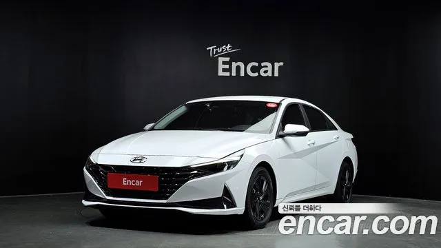 Hyundai Avante Hybrid (CN7) 2022 Белый из Кореи