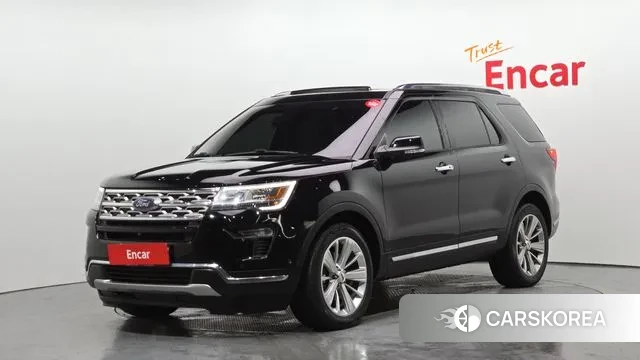 Ford Explorer 2018 Черный из Кореи
