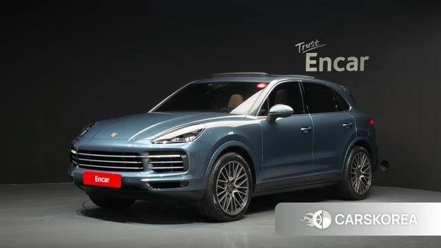 Porsche Cayenne (PO536) 2019 Синий из Кореи