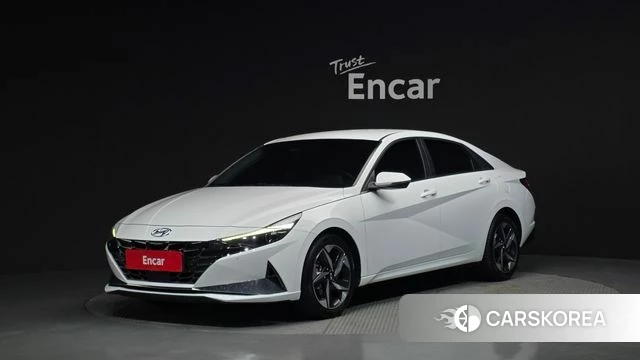 Hyundai Avante (CN7) 2021 Белый из Кореи