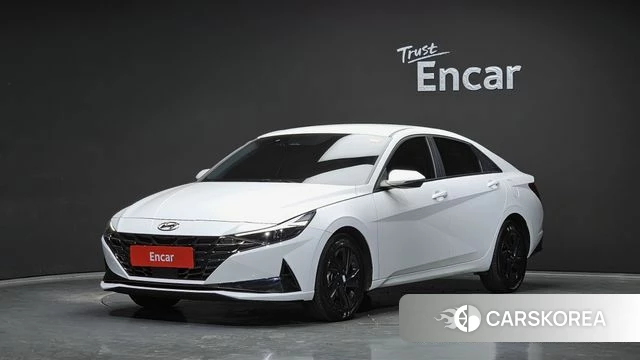 Hyundai Avante (CN7) 2023 Белый из Кореи
