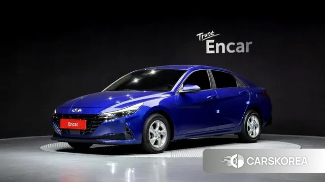 Hyundai Avante (CN7) 2021 Синий из Кореи