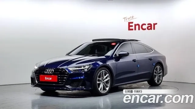 Audi A7 (4K) 2020 Синий из Кореи