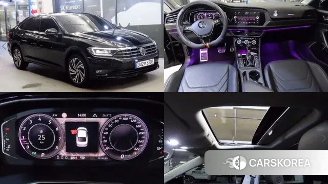 Volkswagen 7th Generation of Jetta 2021 Черный из Кореи