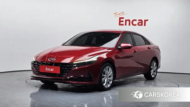 Hyundai Avante (CN7) 2021 Красный из Кореи