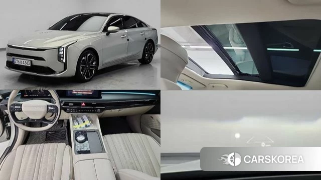 Kia The New K8 Hybrid 2025 Серебристо-серый из Кореи
