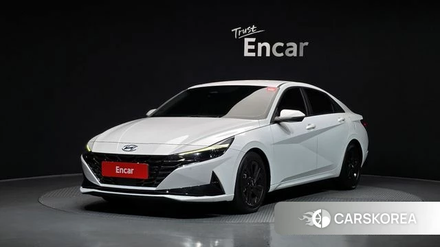 Hyundai Avante Hybrid (CN7) 2020 Белый из Кореи