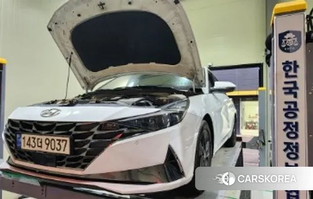 Hyundai Avante (CN7) 2021 Белый из Кореи