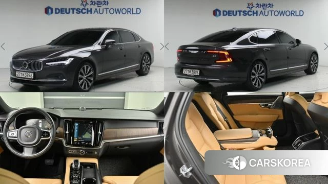 Volvo S90 2021 Серый из Кореи