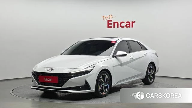 Hyundai Avante (CN7) 2020 Белый из Кореи