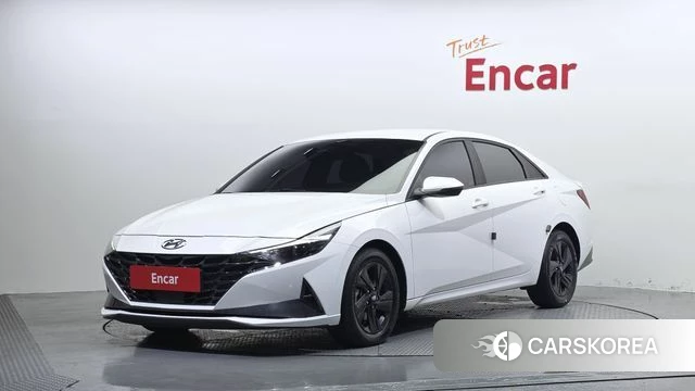 Hyundai Avante Hybrid (CN7) 2022 Белый из Кореи
