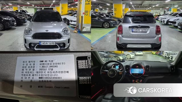 Mini Cooper Countryman 2024 Серебряный из Кореи