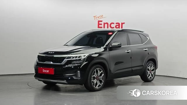 Kia Seltos 2022 Черный из Кореи