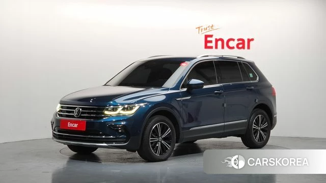 Volkswagen Tiguan second Generation 2021 Синий из Кореи