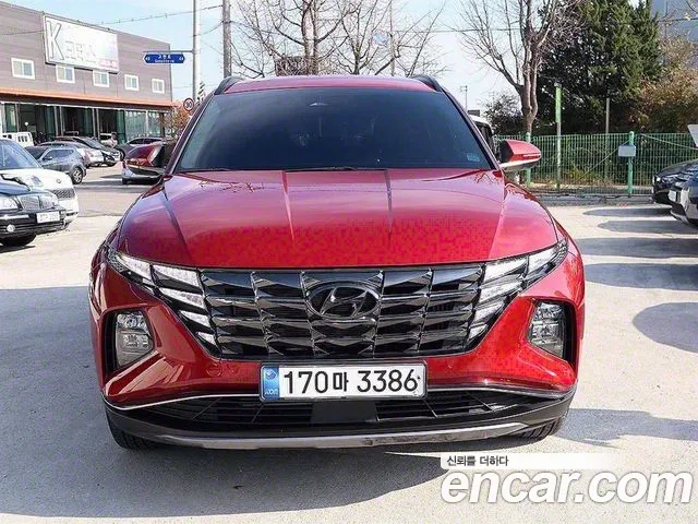 Hyundai Tucson Hybrid (NX4) 2021 Красный из Кореи