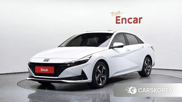 Hyundai Avante (CN7) 2022 Белый из Кореи