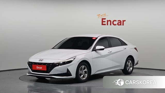 Hyundai Avante (CN7) 2021 Белый из Кореи