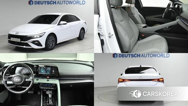 Hyundai The New Avante (CN7) 2023 Белый из Кореи